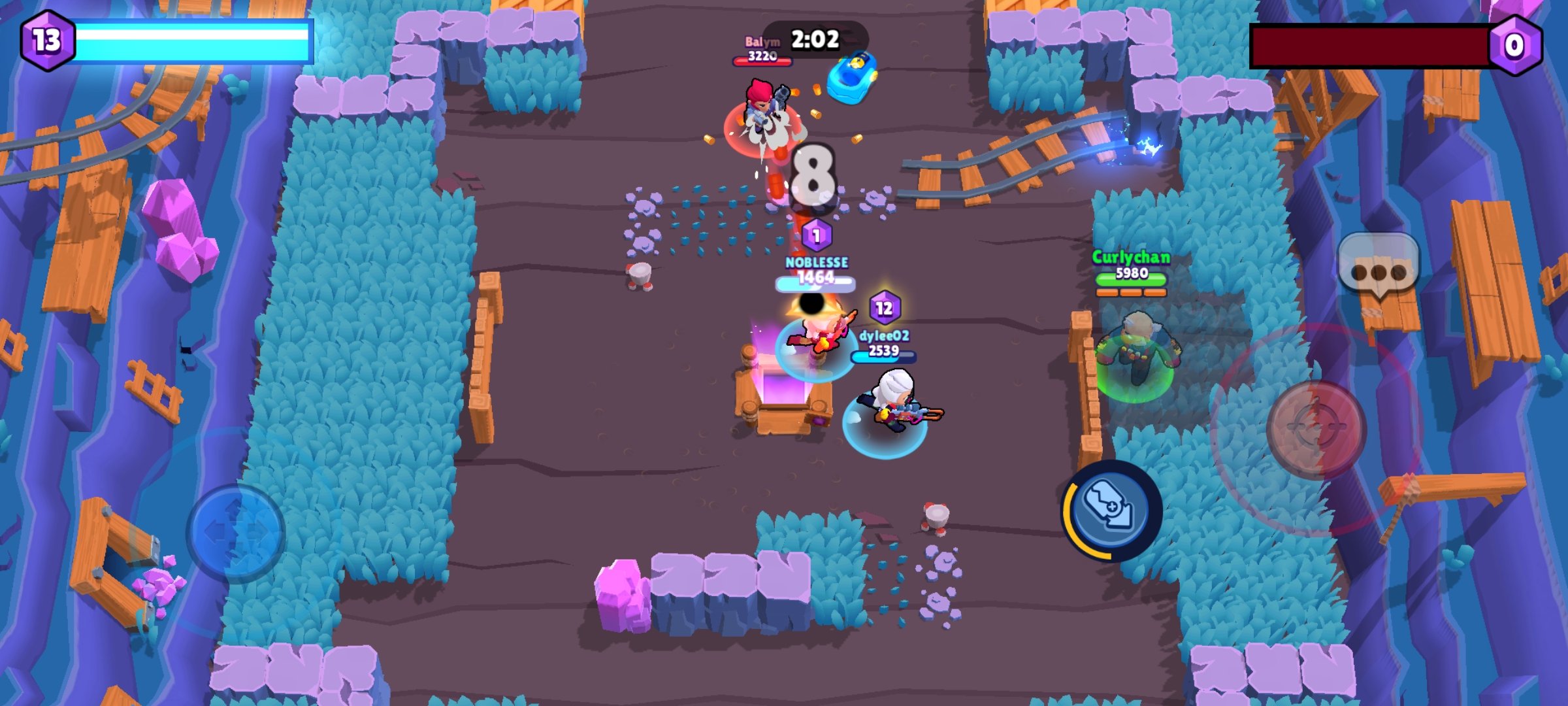 Screenshot of Kiwii playing Brawl Stars